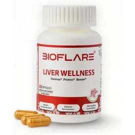 Liver Support Supplement with NAC & Artichoke Leaf – Daily Detox, Cleanse & Repair Formula for Men & Women – 60 Non‑GMO, Gluten‑Free Vegan Capsules