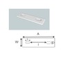 Slotted backing plate for M12 U-bolt (107-137 mm ID) Galvanised