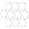 10Pcs Stainless Steel Bangle 1.6mm Adjustable Expandable Coil Bracelet DIY