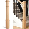 1 Pcs 48 Inch Red Oak Newel Post for Staircase