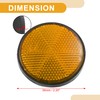 Partuto 2 Pcs Universal Motorcycle Reflector - Plastic Orange