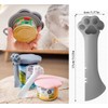 Cat Dog Food Can Lids Spoons - Cute Paw Silicone