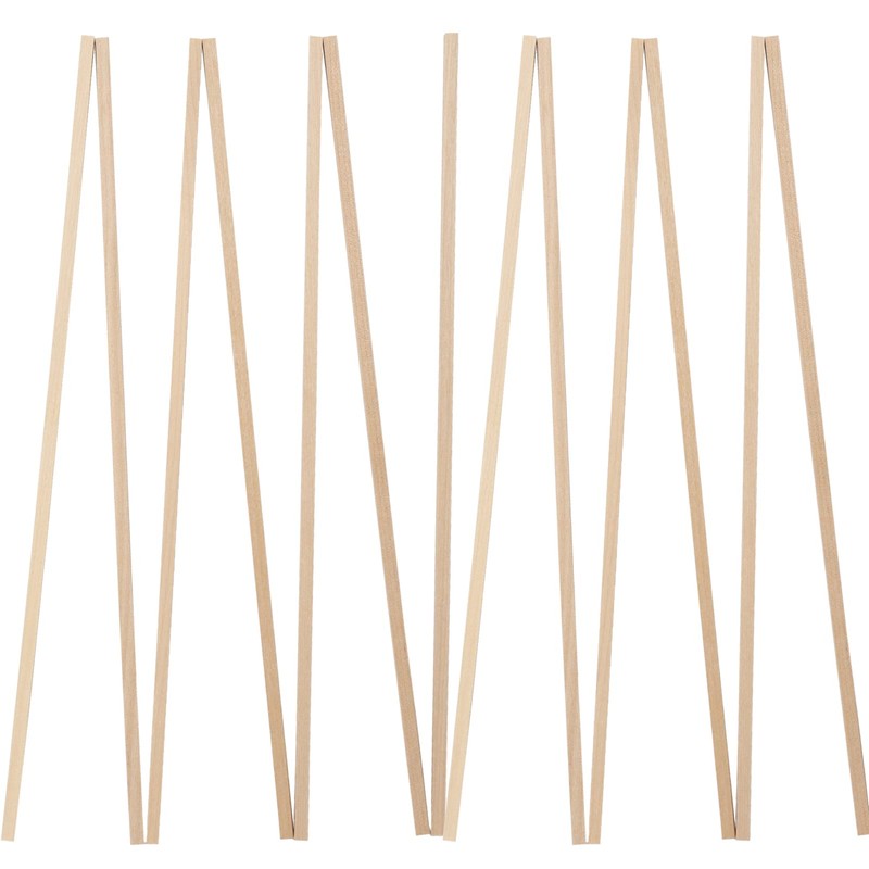 DOITEM 42 Pieces Square Natural Wood Hardwood Sticks for Crafts