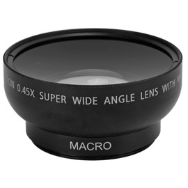 Wide Angle Lens, 46mm 0.45X Camera Lens With Macro Lens, High Transmittance Alloy and Optical Glass for 46MM Filter Aperture