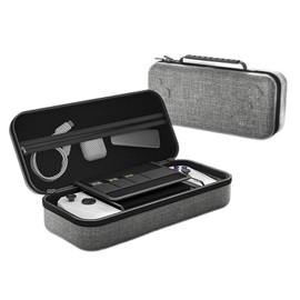 Carrying Case for Rog Alloy, Portable Hard Shell Pouch Travel Bag for Rog Ally and Accessories, Built in 10 Storage Card Slots (Gray)