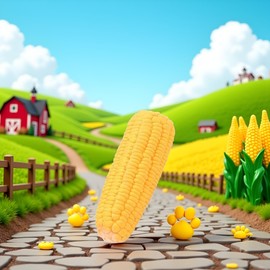 Sluswallow Pet Dog Puppy Latex Corn Shape Squeaky Bite-Resistant Interactive Play Chew Toy Pet Supplies Dog Toy Corn, Toys Aggressive Chewers for Small/Medium/Large