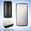 Black Rear View Main Door Mirror,Upper Flat Mirror, Left Drive