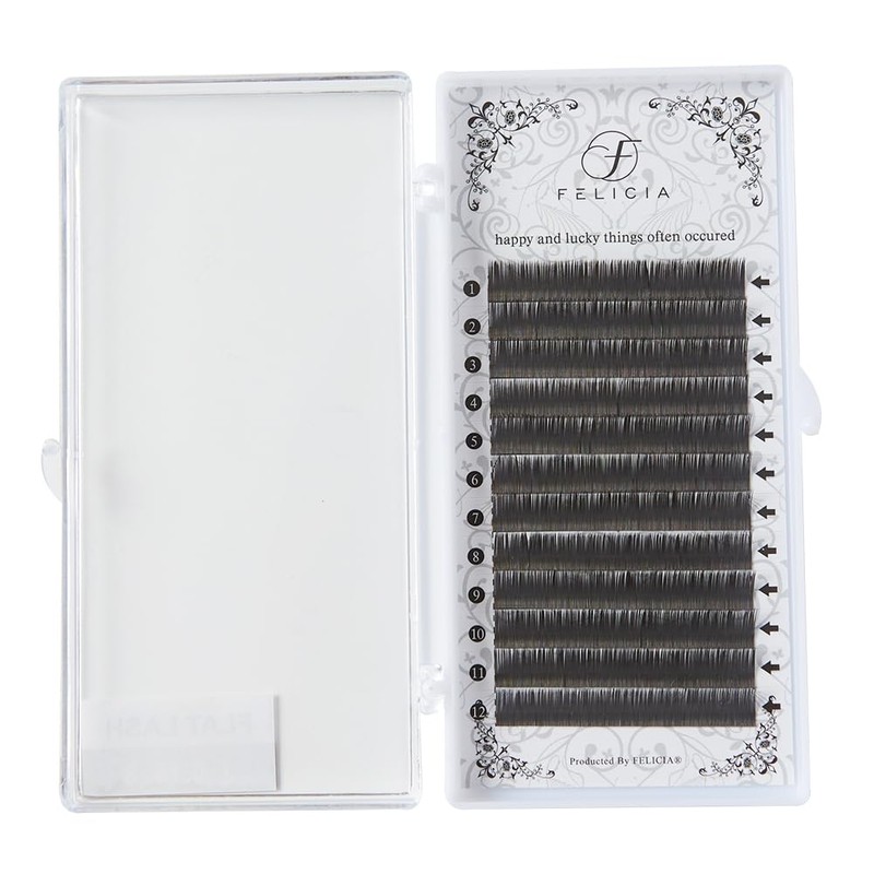 FELICIA Flat Lash Matte Eyelash Extensions Ultra Soft Single Matsueku