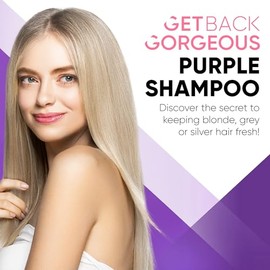 GBG - Champú morado para cabello rubio - Champú rubio elimina instantáneamente la brassiness & Yellows - Brillo rubio, plata y gris con Celebrity Styl