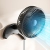 Koonie 8'' Wall Mount Fan, Quiet Small Wall Fan with
