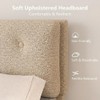 IMMERSTABLE Bed Frame Queen Size, Boucle Upholstered Bed Frame with