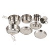 LHYSMYX Outdoor Stainless Steel Camping Cookware Set Portable Bowl Barbecue
