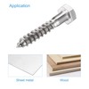 sourcing map Hex Lag Screws, M8 x 45mm 304 Stainless