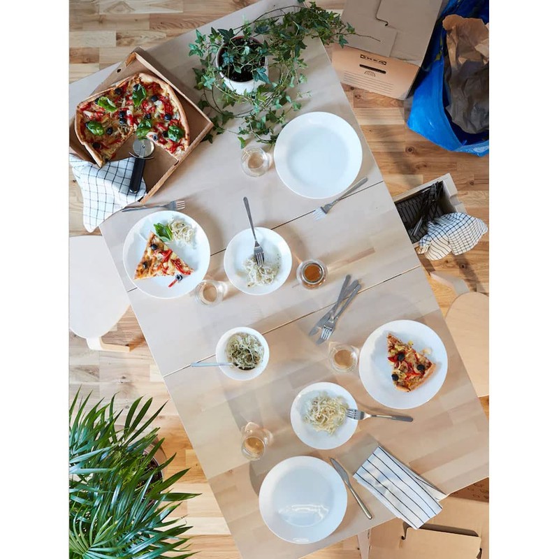 Ikea OFTAST Kitchen & Dining, Tempered Opal Glass Classic Deep