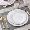 ZAROCRUS White Melamine Dinnerware Set, 18 Pcs Lightweight and Unbreakable