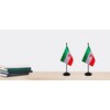 Iran Iranian Small Mini Desk Flag Set Miniature Iran Iranian