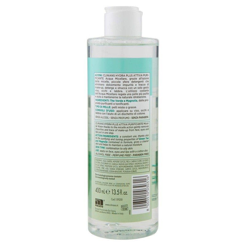 Clinians Hydra Plus Active Micelles Water with Green and Magnolia