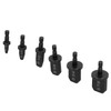 HVAC Tools, Swaging Tool Drill Bit Set, 6Pcs Hex Triangular