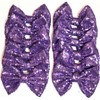 CLGIFT Set of 12 Sequin Bows 5 Inches Large Glitter