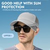 Sun Visor Hats Men, Adjustable Retractable Brim UV Protection Mesh
