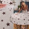 Fabric Tablecloth Washable Table Linen Tablecloth Cotton Polyester Stars Round