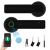 ConBlom Smart Lock, Fingerprint Smart Door Lock Handle, 5-in-1 Electronic