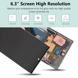 Yoidesu Pantalla para Note 10, Reemplazo de Pantalla LCD para Note 10 SM N970F SM N970U SM N9700, Pantalla de Visualización Táctil Digitalizador Asamblea con