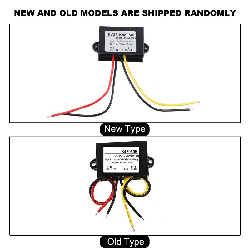 DC-DC 12V/24V/36V/48V to 5V 5A Buck Converter Step Down Power