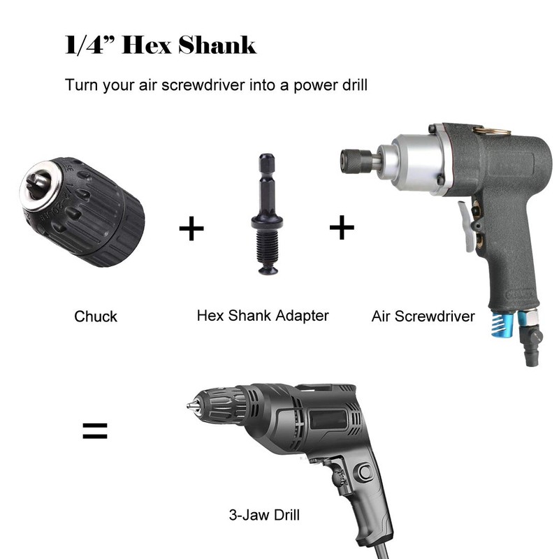 Hymnorq 1/2-20UNF Keyless Drill Chuck 2-13mm Clamping Range with SDS-Plus