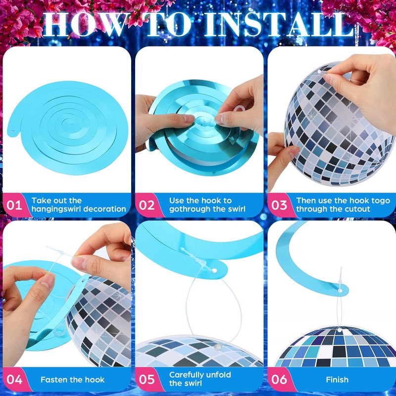 Epakh 52 Pcs Dancing Queen Party Decorations Bachelorette Photo Booth
