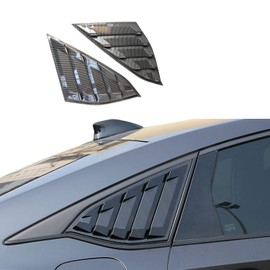 TLIFORT Side Window Scoops Louvers for Honda Accord Sedan 2018 2019 2020 2021 2022, ABS Carbon Fiber, 2pcs