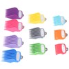 10 Sizes Hair Clipper Combs Guides Professional Colorful Number Coded