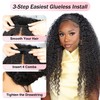 BGM GIRL Half Wig Human Hair Water Wave 3 in