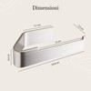 Designfabrik Hamburg Portarotolo carta igienica | Argento | adesivo