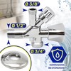 Combination Angle Valve 1/2 Inch x 3/4 Inch x 3/8