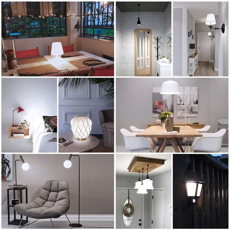 E26 10W LED Light bulbs, 6000K Daylight White, 1000 lumen,