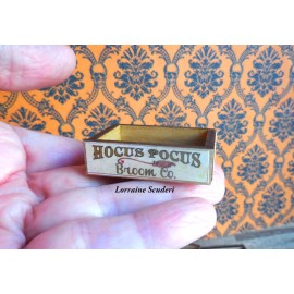 HOCUS POCUS BROOM CO. FLAT ~ DOLLHOUSE MINIATURE
