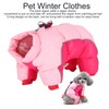 Winter Warm Dog Clothes Windproof Jacket Puppy 4 Four Legs