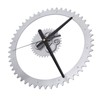 Simple Wall Clock Hollow Gear Frameless Design Hanging Clock with