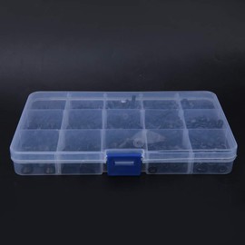 460 Pieces Screw Nut Set, M3 M4 M5 Hex Socket Screws Set, Machine Screws, Washers Hardware Tools with Plastic Box, M3 M4 M5 Screw Nut Assortment