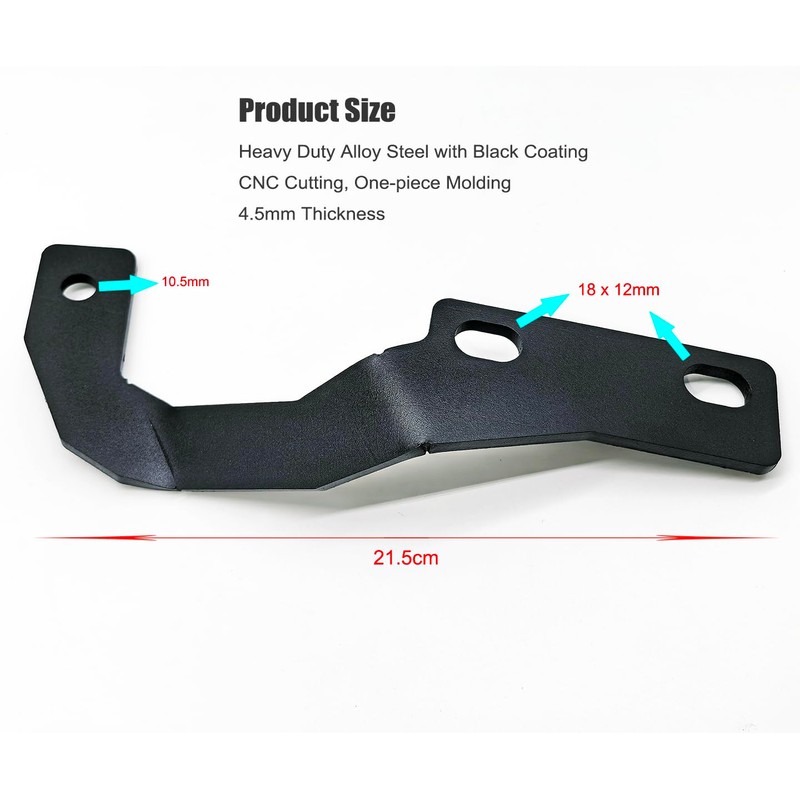DarSeity Low Profile Mount Hood Hinges Ditch Light Brackets for