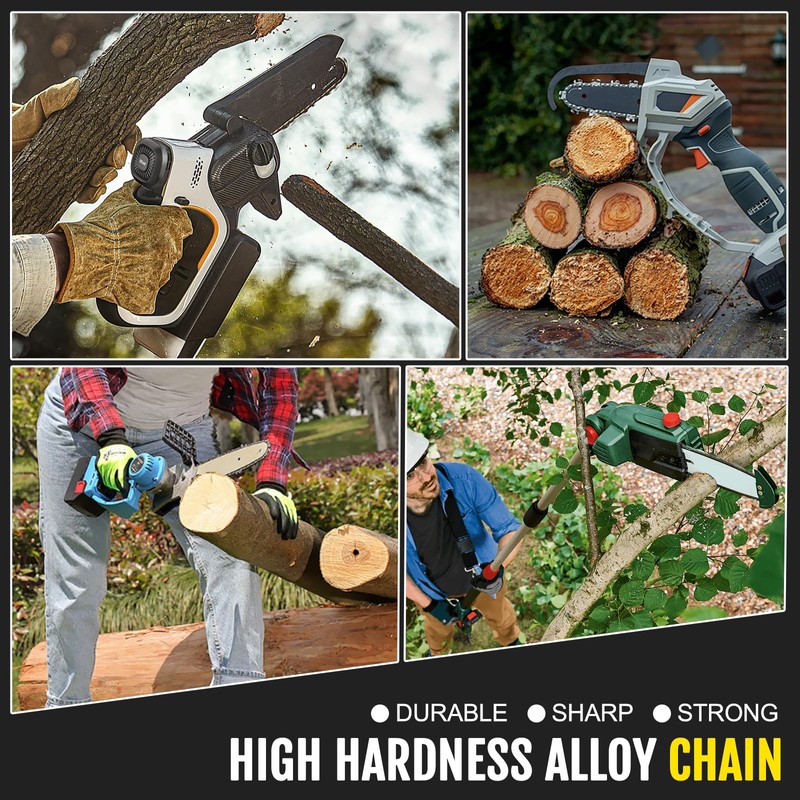 FUSIHWA Chainsaw Chain 12 Inch 1/4"LP Pitch .043" Gauge 62