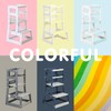 SDADI Mother's Helper Adjustable Height Plastic Kitchen Step Stool for