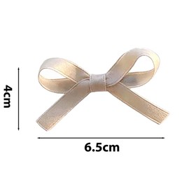 LOHGOU Ribbon Hair Clips, Small, Set of 2, Red, Children’s Barrette, Hakama, Graduation Ceremonies, Weddings, Recitals, Yukata, Outfit, Hair Accessories (Red)