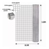 Criba Galvanizadora Malla Ciclónica Galvanizada 100cm, L 10m