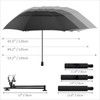 DUOUPA Adjustable Sun Umbrella with Clamp Clip UPF 50+ Portable