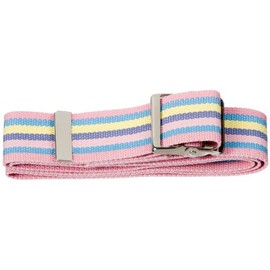 Kinsman Enterprises 80331 Gait Belt with Metal Buckle, 2" Width, 32" Length, 3 Pastel