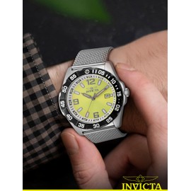 INVICTA Coalition Forces Men 45mm Stainless Steel Steel Green dial VJ42 Quartz