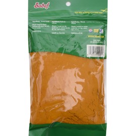 Sadaf Turmeric Powder - Turmeric Powder for Cooking and Food Flavoring - Ground Turmeric Powder - Seasoning and Spices - Middle Eastern Cuisine - Kosher - 6 Oz Resealable Bag