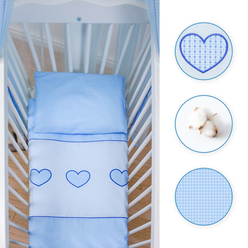 2 Piece 100% Cotton Duvet Cover Pillowcase Set 70 x